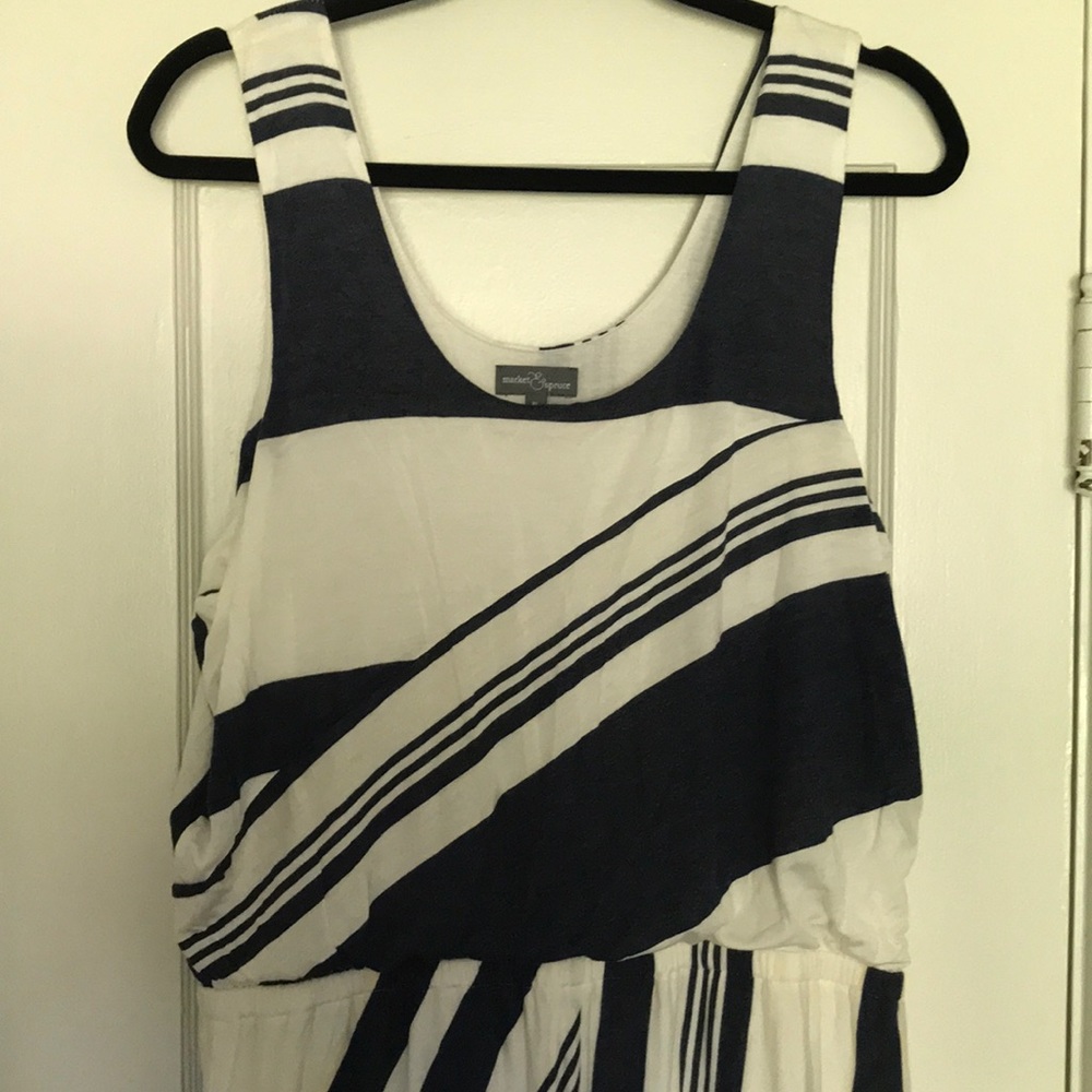 Long, stripe summer dress